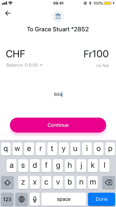 Revolut app screen