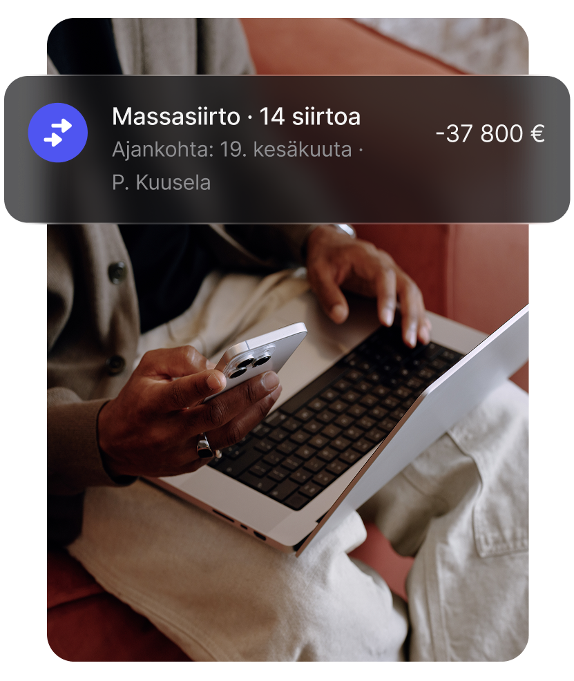 Palkanlaskenta, hoidettu –
vain muutamalla klikkauksella