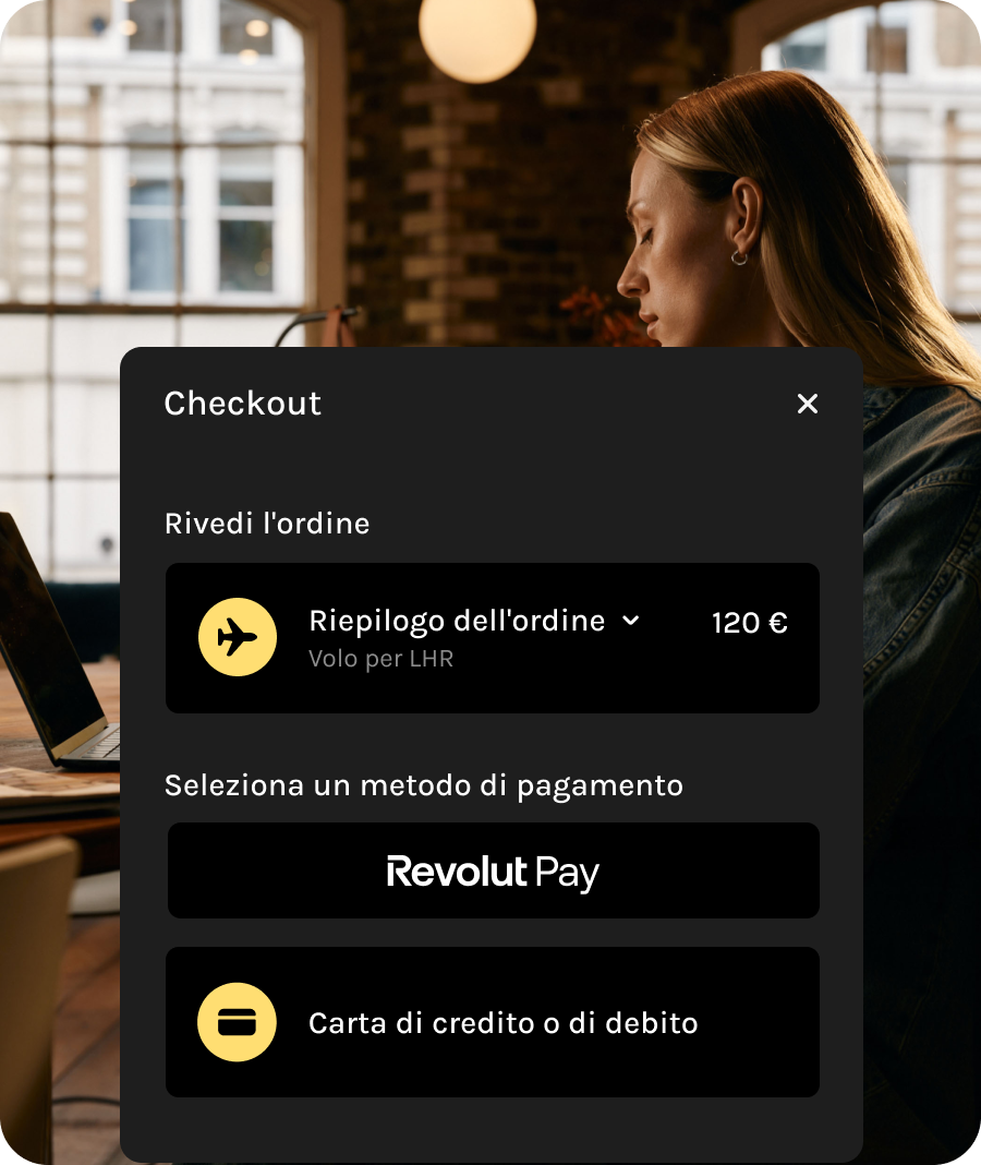 Aumenta le vendite con Revolut Pay