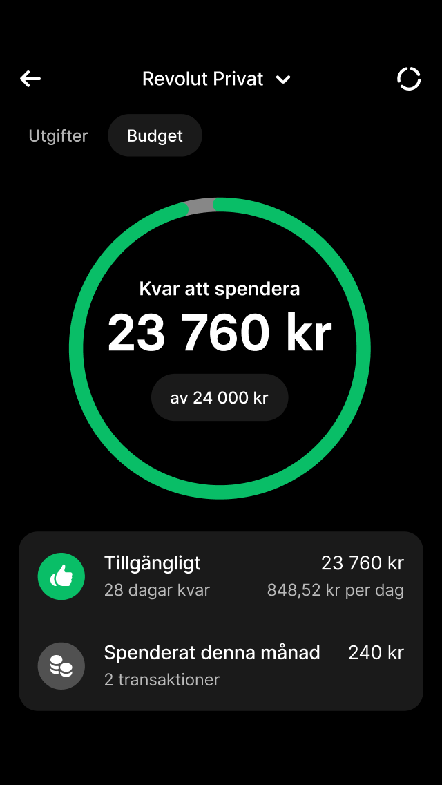 Övervaka dina pengar