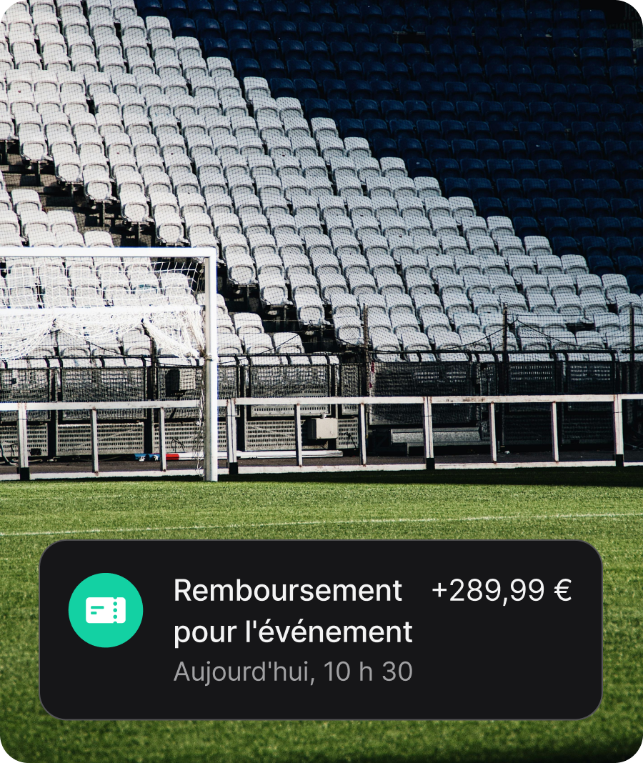 Vos billets d'événements sont protégés