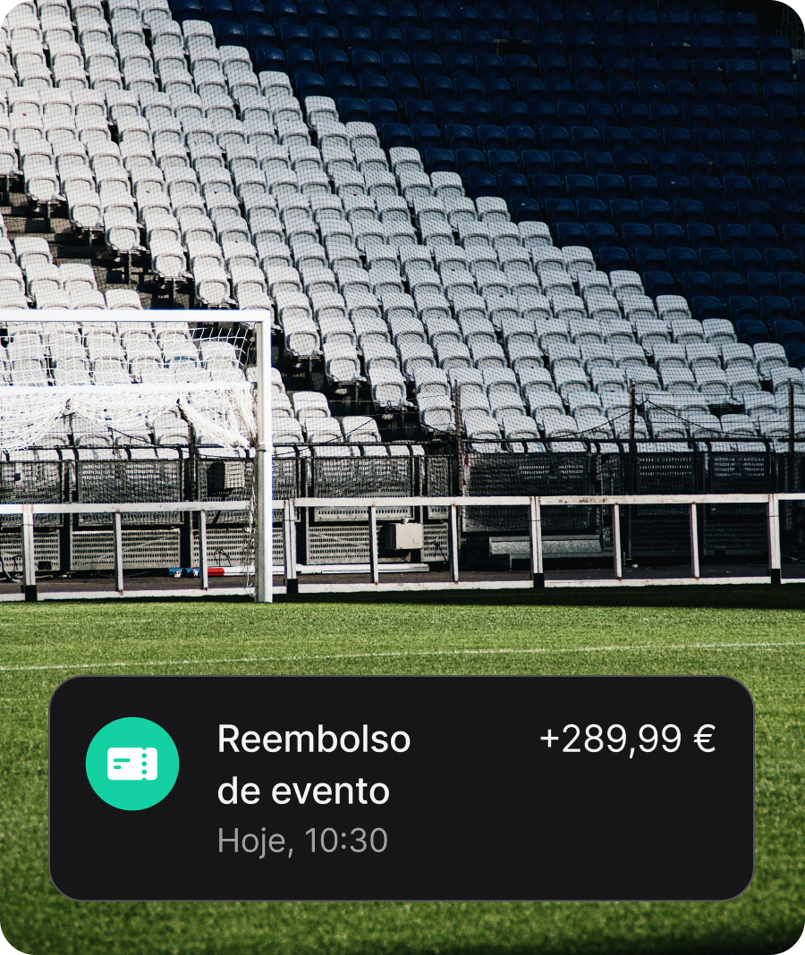 Bilhetes com cobertura