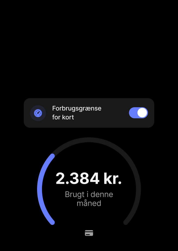 Tilpas kortets indstillinger, og gør forbruget endnu mere sikkert