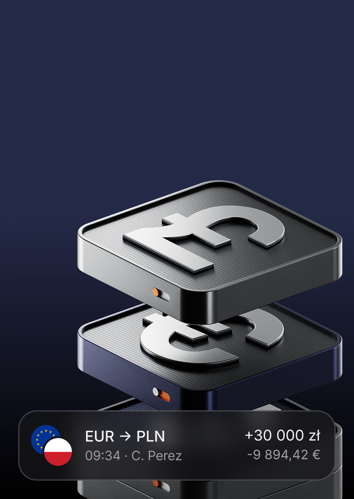 Manage money in multiple currencies