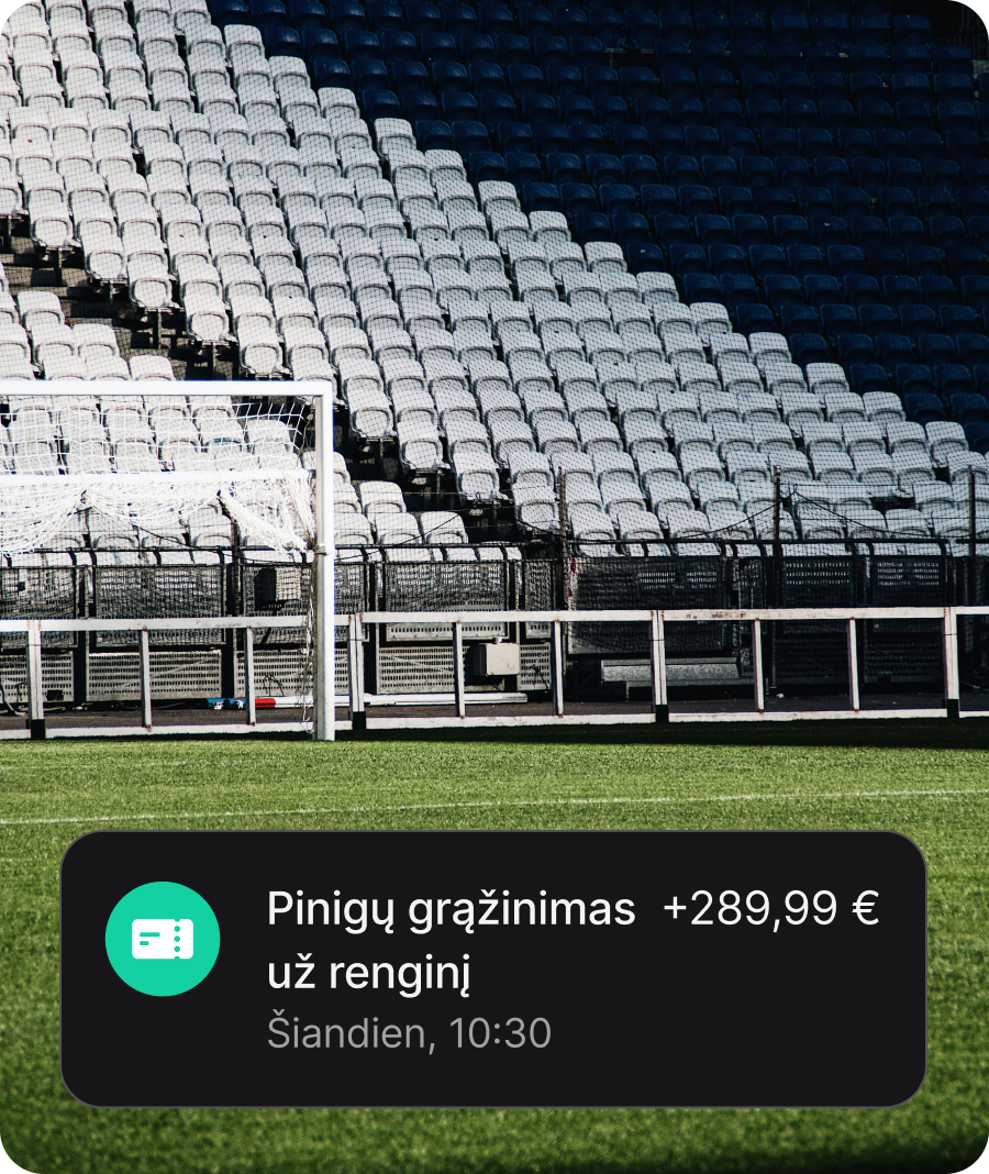 Įsigyti bilietai