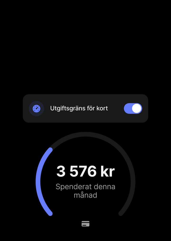 Anpassade kortinställningar för säkrare utgifter globalt