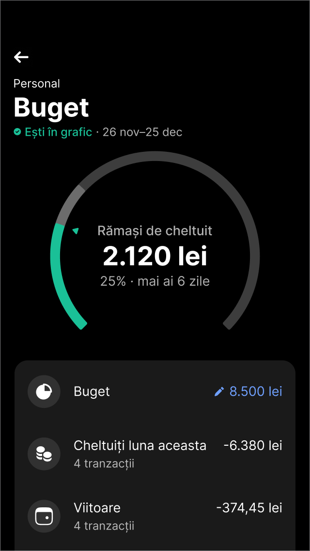 Urmărește cheltuielile