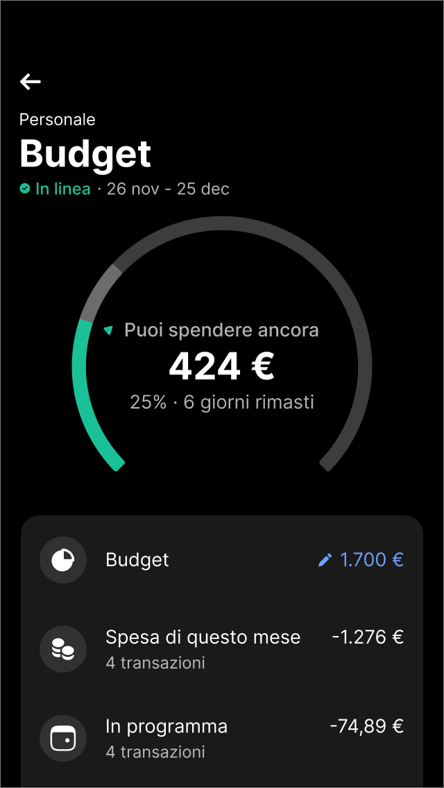 Gestione delle finanze