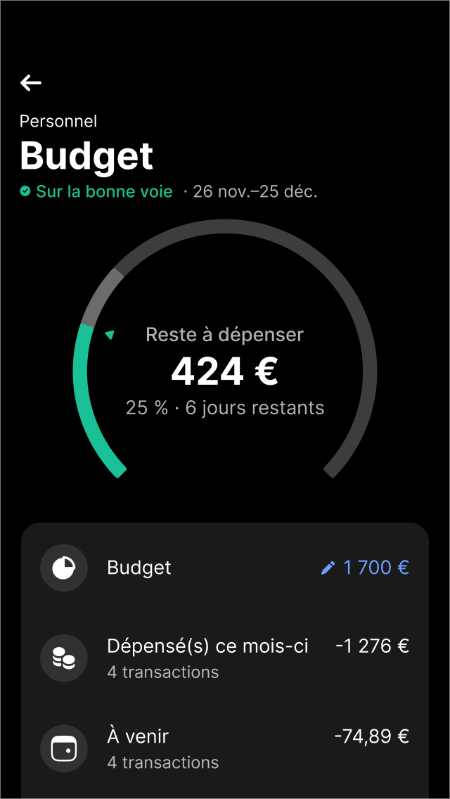 Gardez un œil sur votre argent