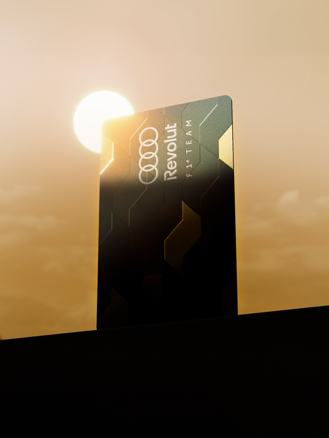 A city in motion. A card to match.