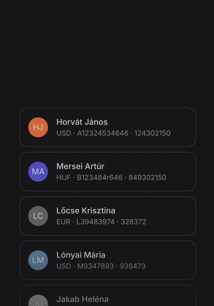 A tranzakciók valós idejű egyeztetése
