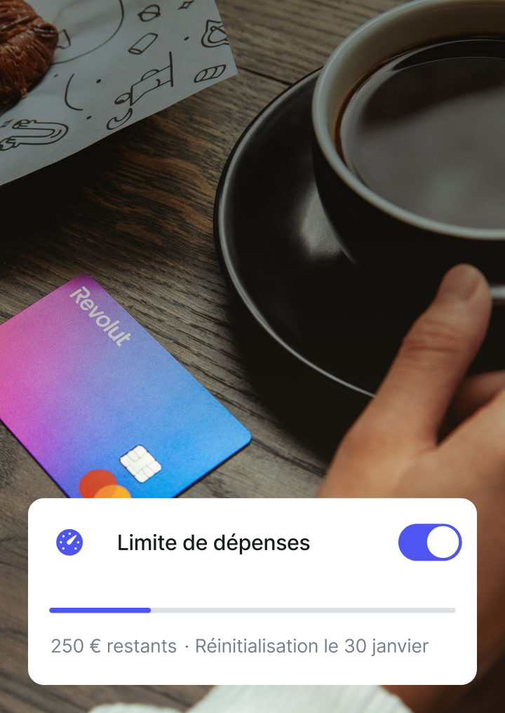 Jauge de limite des dépenses par carte