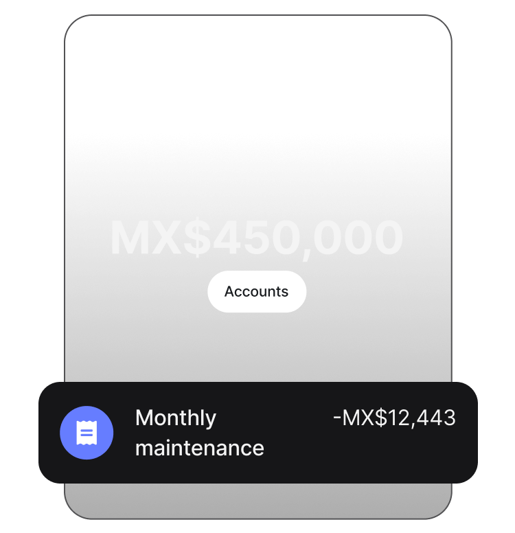 Never miss a payment