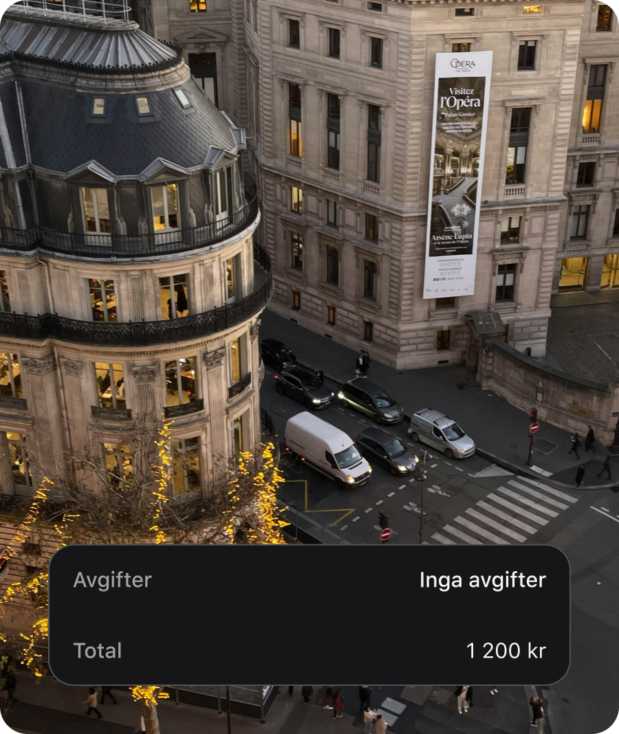 Inga avgifter