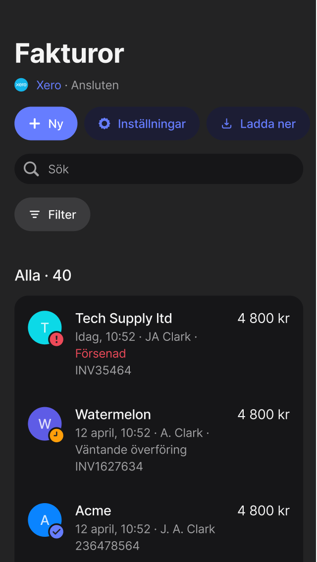 Alla dina räkningar på ett och samma ställe