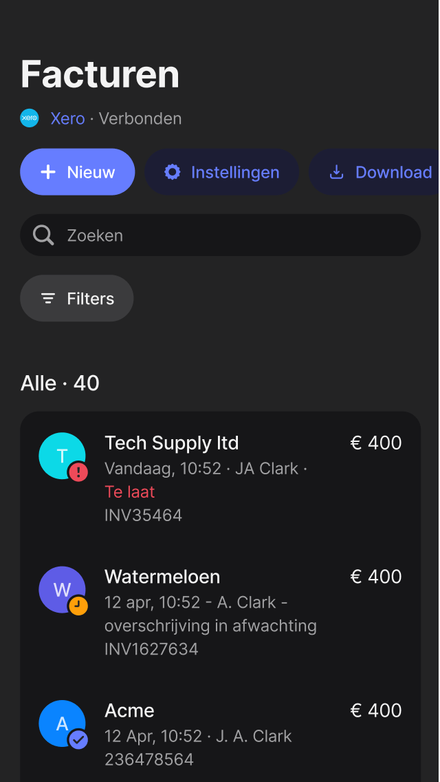 Al je facturen op één plek
