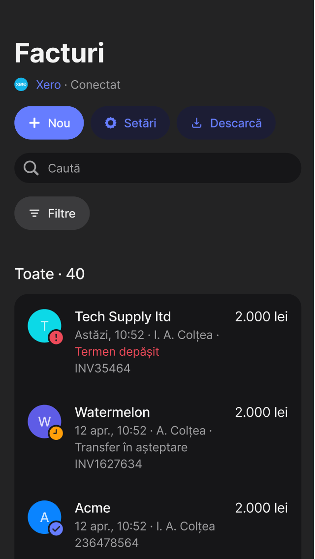 Toate facturile tale într-un singur loc