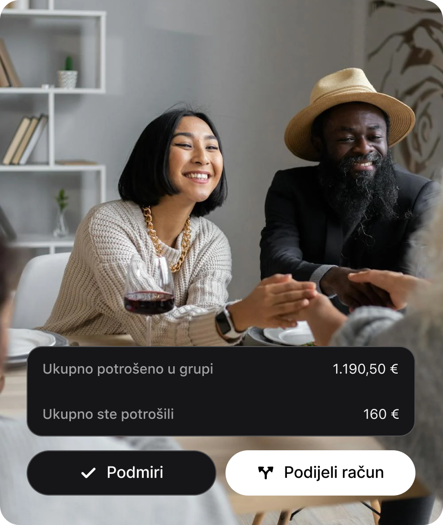 U trenu podijelite račun