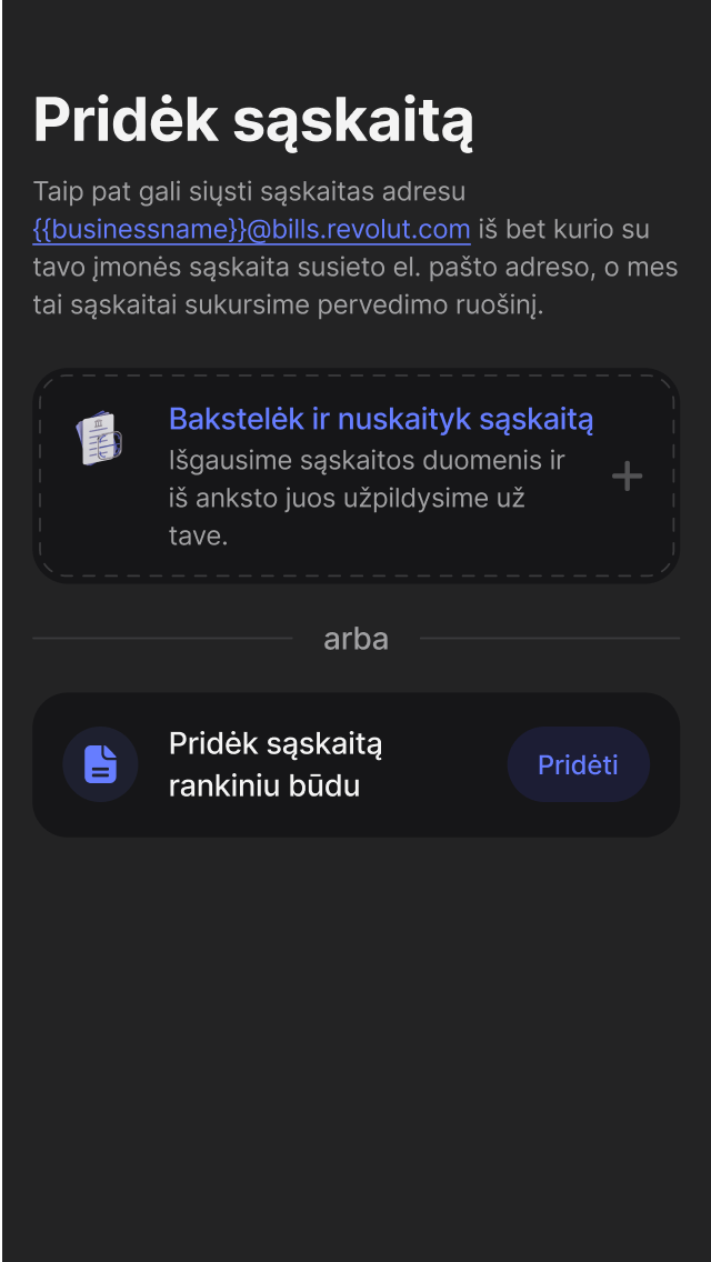 Pamiršk duomenų įvedimą