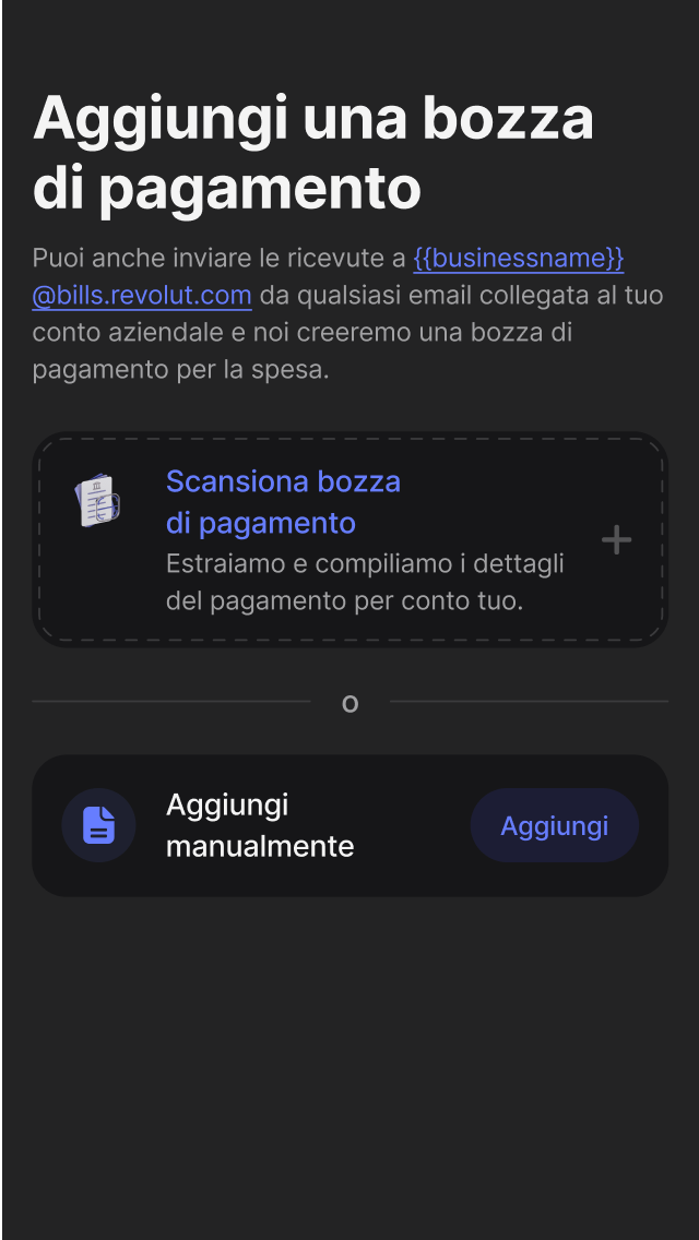 Basta con l'inserimento dati manuale