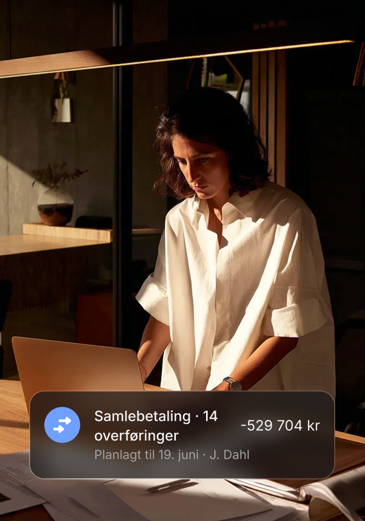 Foreta betalinger i stor skala