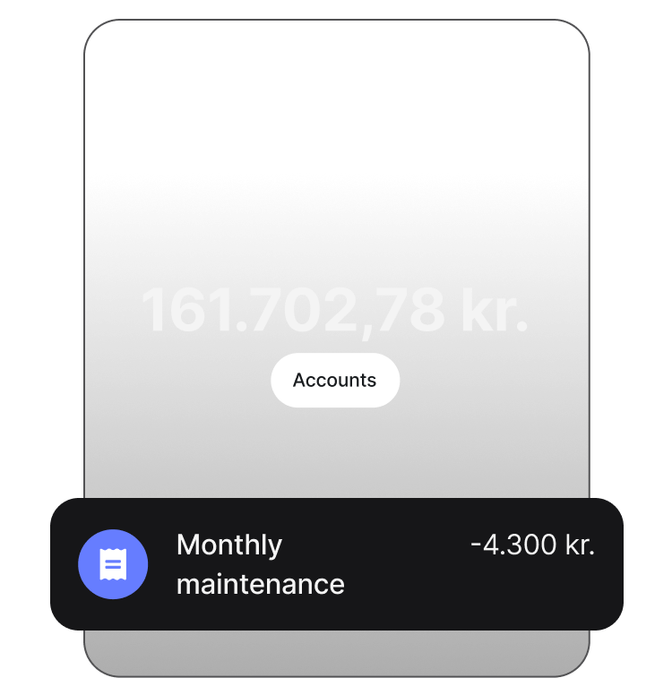 Never miss a payment