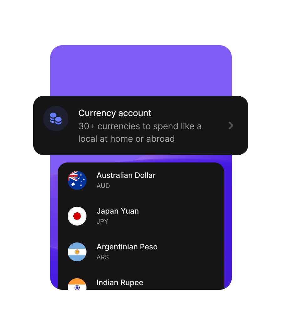 Simple spending abroad