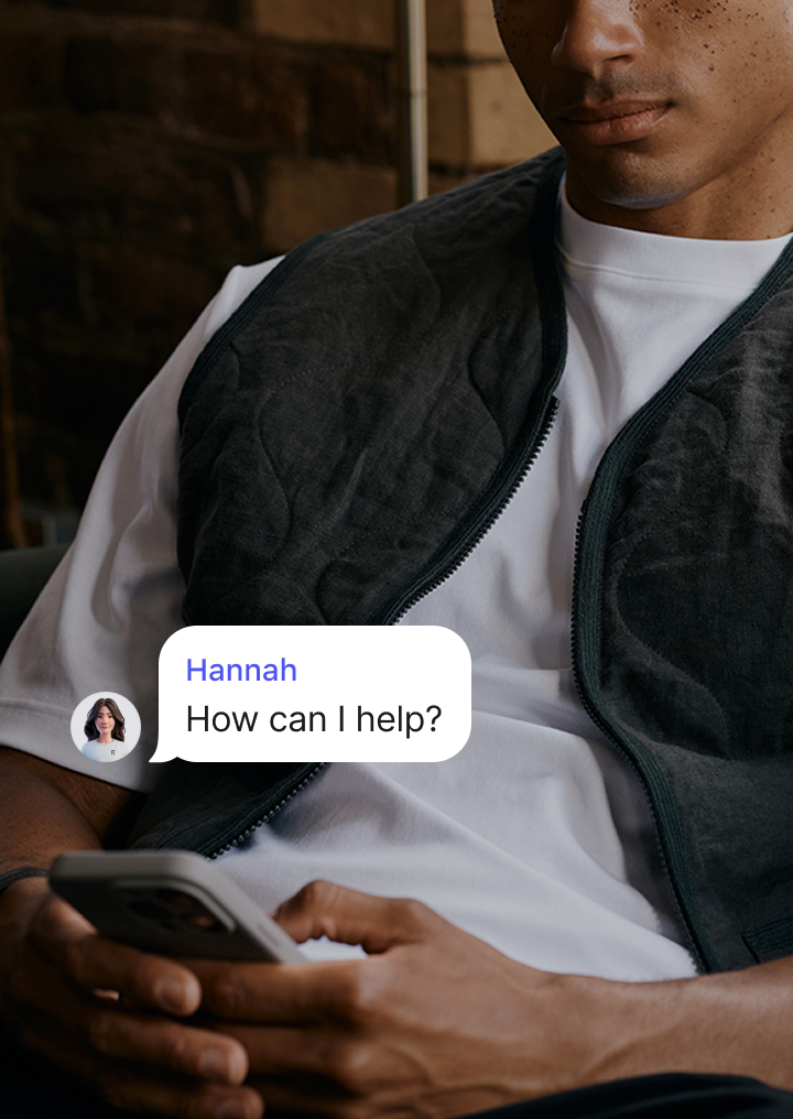 We're here to help in-app, 24/7 — wherever you are