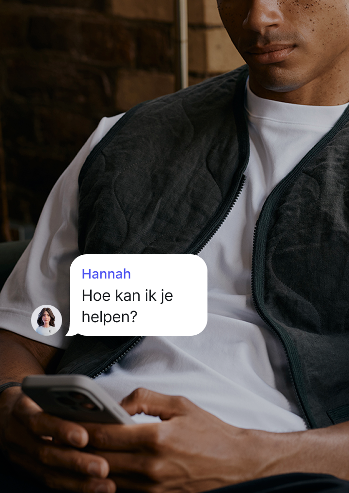 We zijn 24/7 beschikbaar om je te helpen in de app, waar je ook bent