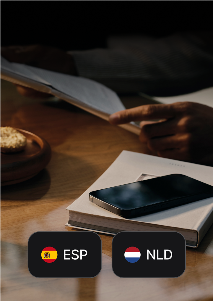 New local business IBANs in Spain and Netherlands