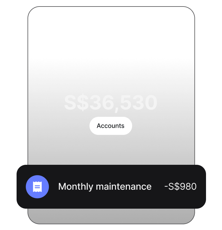 Never miss a payment