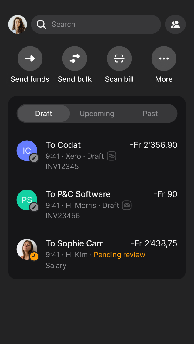 End-to-end accounts payable