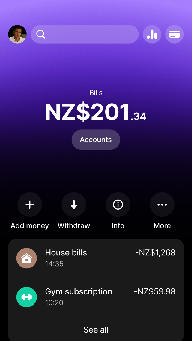 Organise your money