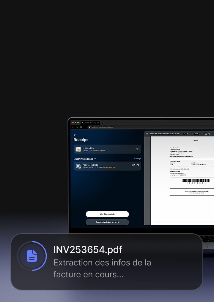 Identifiez et payez des factures avec l'IA