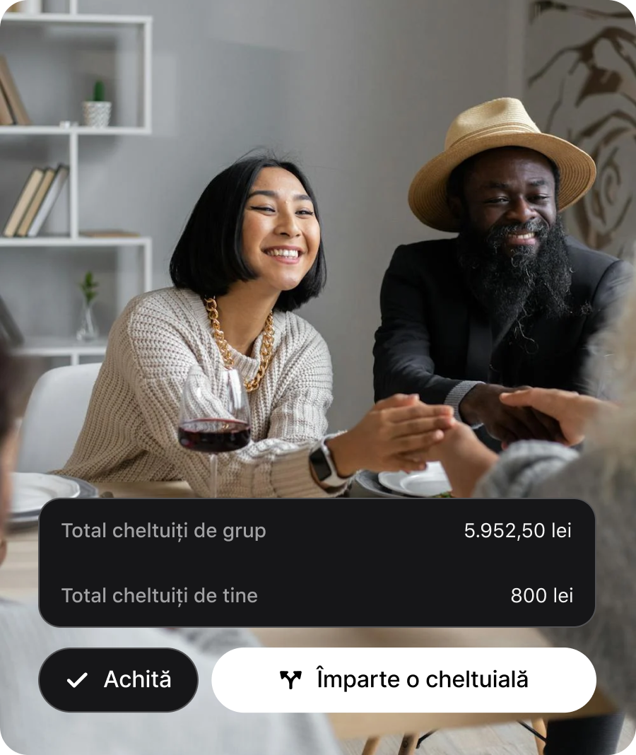 Împarte cheltuielile pe loc